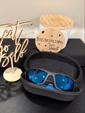 SCO001. Costa Sunglasses, 66mm Del Mar Corbina Sunglasses, Black/Blue Mirror Len